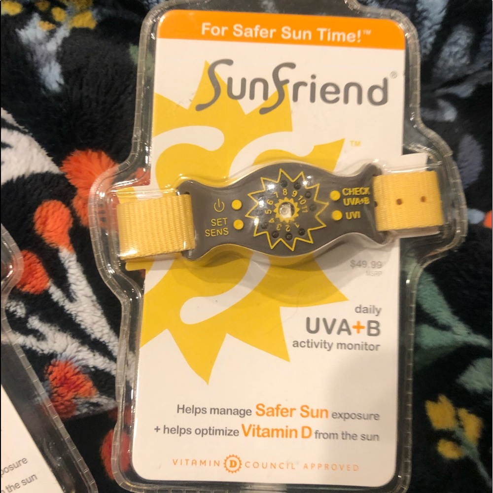 Sun Friend UV - A & UV- B ultra violet radiation watch detector for outside NWT